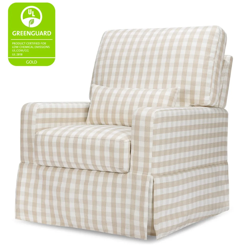 Crawford Pillowback Comfort Swivel Glider