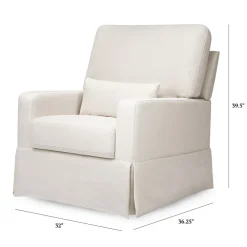 Crawford Pillowback Comfort Swivel Glider