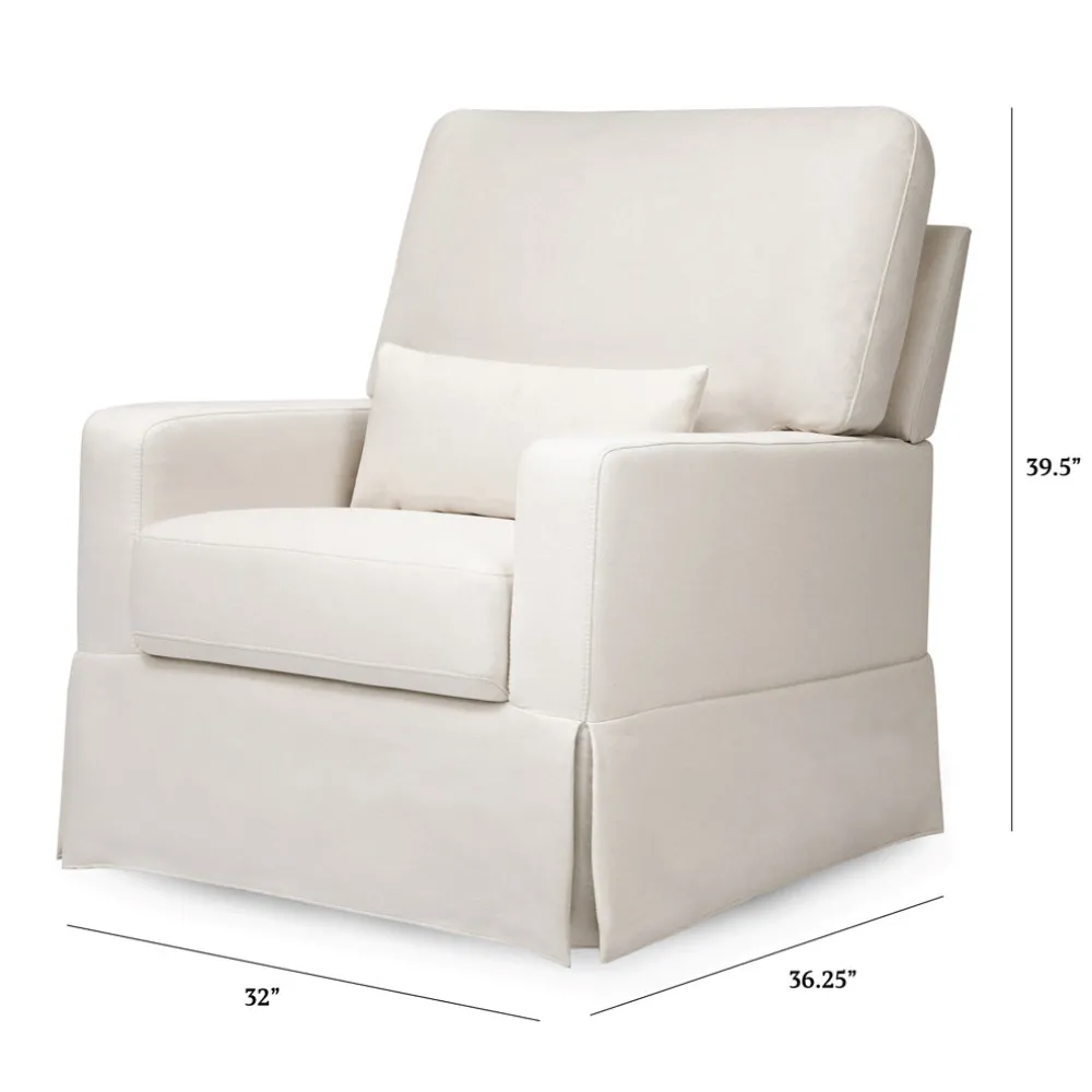 Crawford Pillowback Comfort Swivel Glider