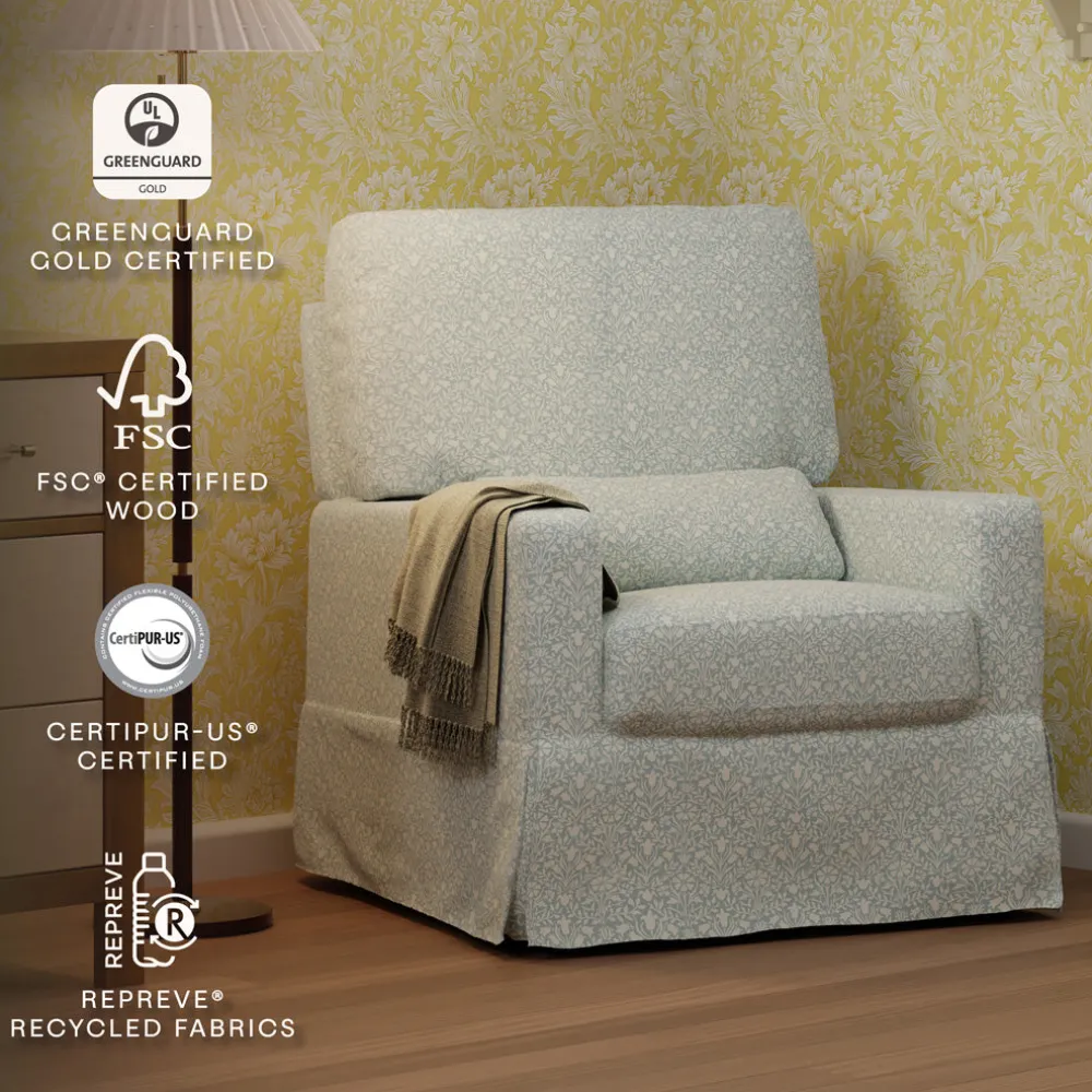 Crawford Pillowback Comfort Swivel Glider