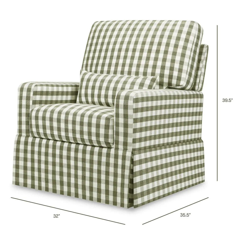 Crawford Pillowback Comfort Swivel Glider