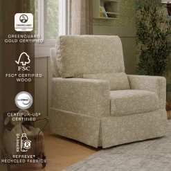 Crawford Pillowback Comfort Swivel Glider