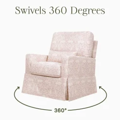 Crawford Pillowback Comfort Swivel Glider
