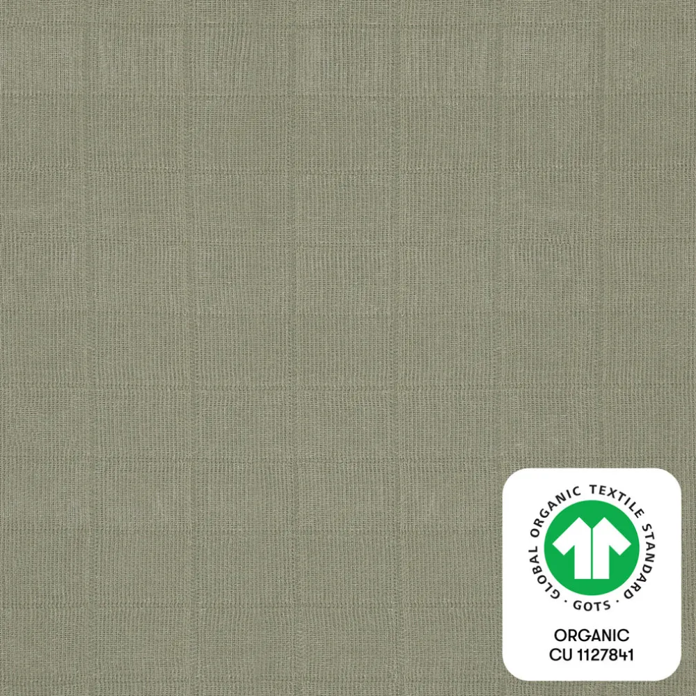 Crib Sheet In GOTS Certified Organic Muslin Cotton
