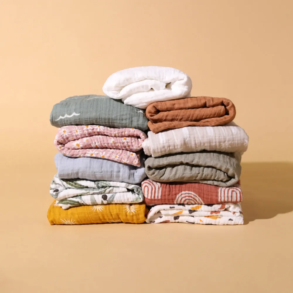 Crib Sheet In GOTS Certified Organic Muslin Cotton