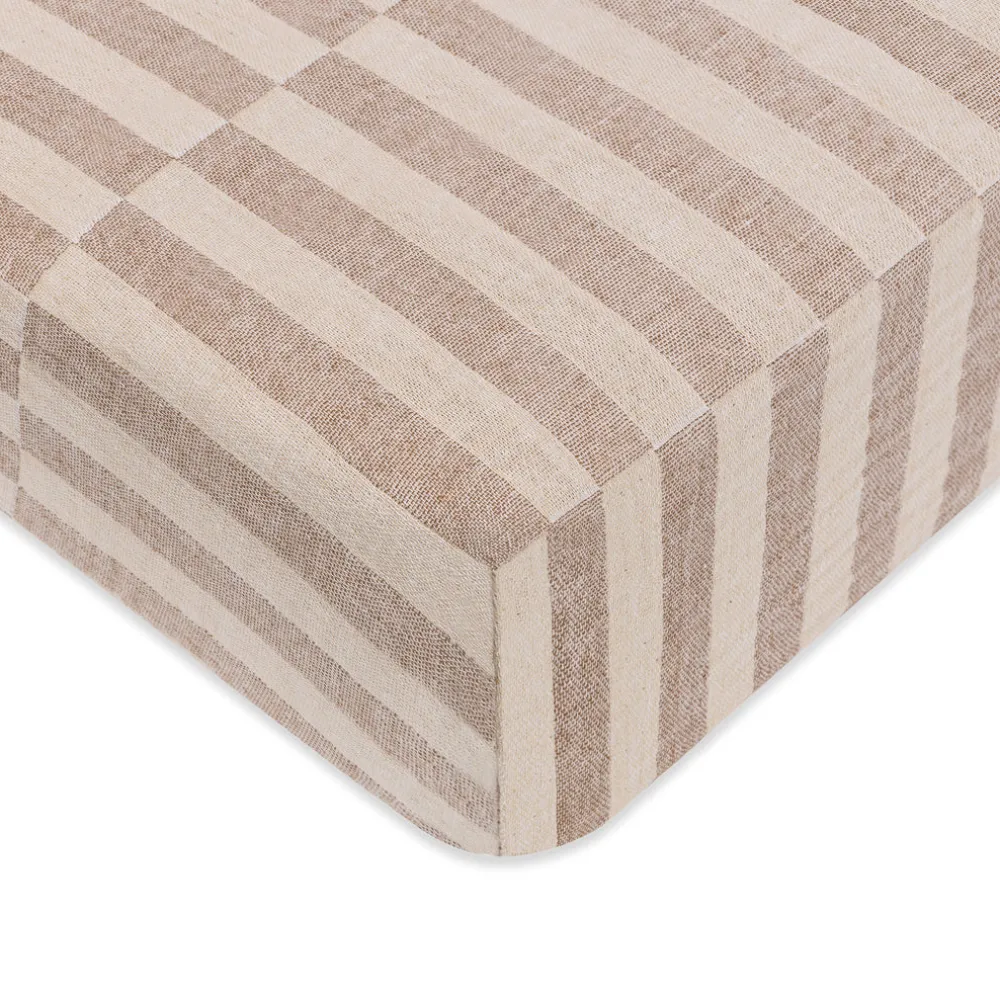 Crib Sheet In GOTS Certified Organic Muslin Cotton