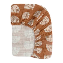 Crib Sheet In GOTS Certified Organic Muslin Cotton