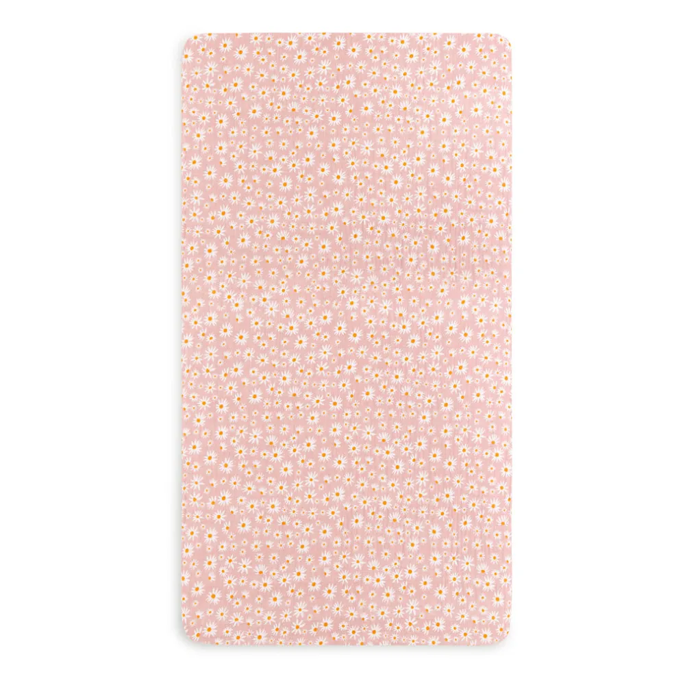 Crib Sheet In GOTS Certified Organic Muslin Cotton