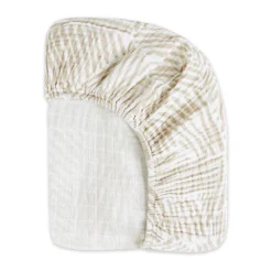 Crib Sheet In GOTS Certified Organic Muslin Cotton