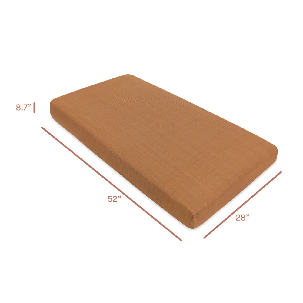 Crib Sheet In GOTS Certified Organic Muslin Cotton
