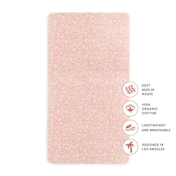 Crib Sheet In GOTS Certified Organic Muslin Cotton