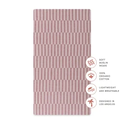 Crib Sheet In GOTS Certified Organic Muslin Cotton