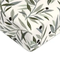Crib Sheet In GOTS Certified Organic Muslin Cotton