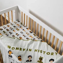 Crib Sheet In GOTS Certified Organic Muslin Cotton