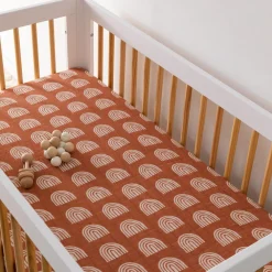 Crib Sheet In GOTS Certified Organic Muslin Cotton