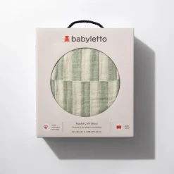 Crib Sheet In GOTS Certified Organic Muslin Cotton