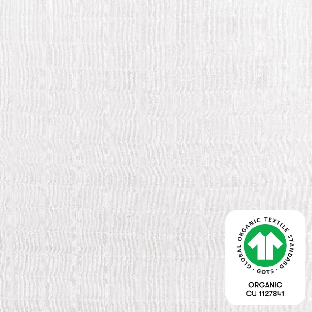 Crib Sheet In GOTS Certified Organic Muslin Cotton