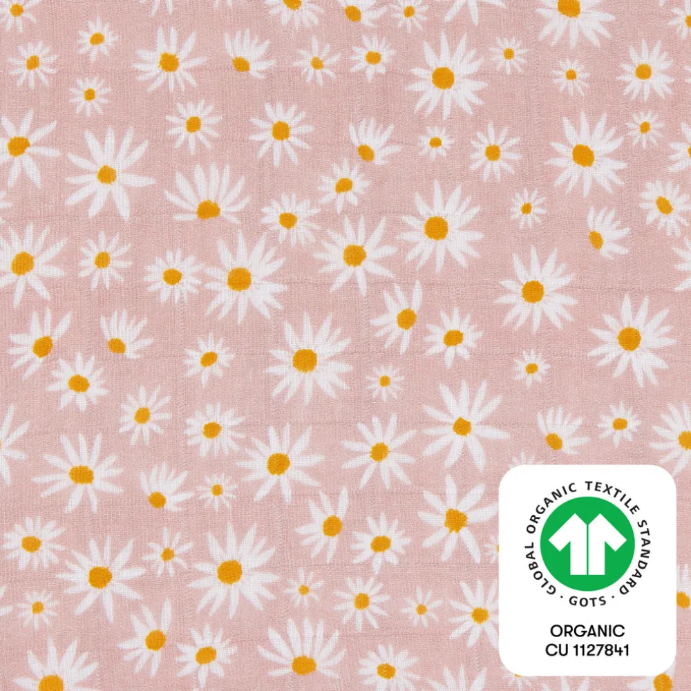 Crib Sheet In GOTS Certified Organic Muslin Cotton