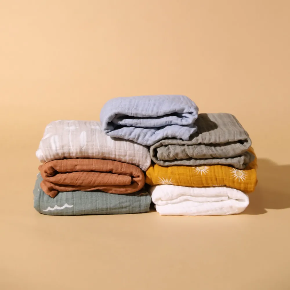 Crib Sheet In GOTS Certified Organic Muslin Cotton