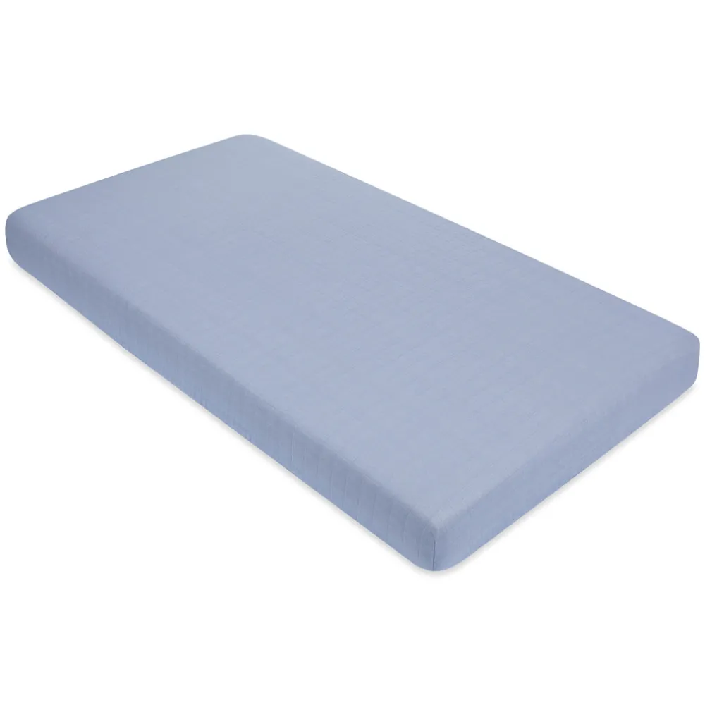 Crib Sheet In GOTS Certified Organic Muslin Cotton