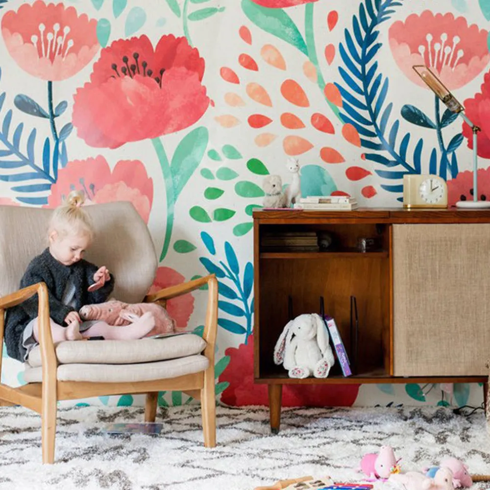 Crimson Poppy Mural