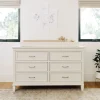 Darlington 6 Drawer Dresser In Warm White