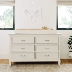 Darlington 6 Drawer Dresser In Warm White