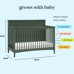 Frem 4-in-1 Convertible Crib
