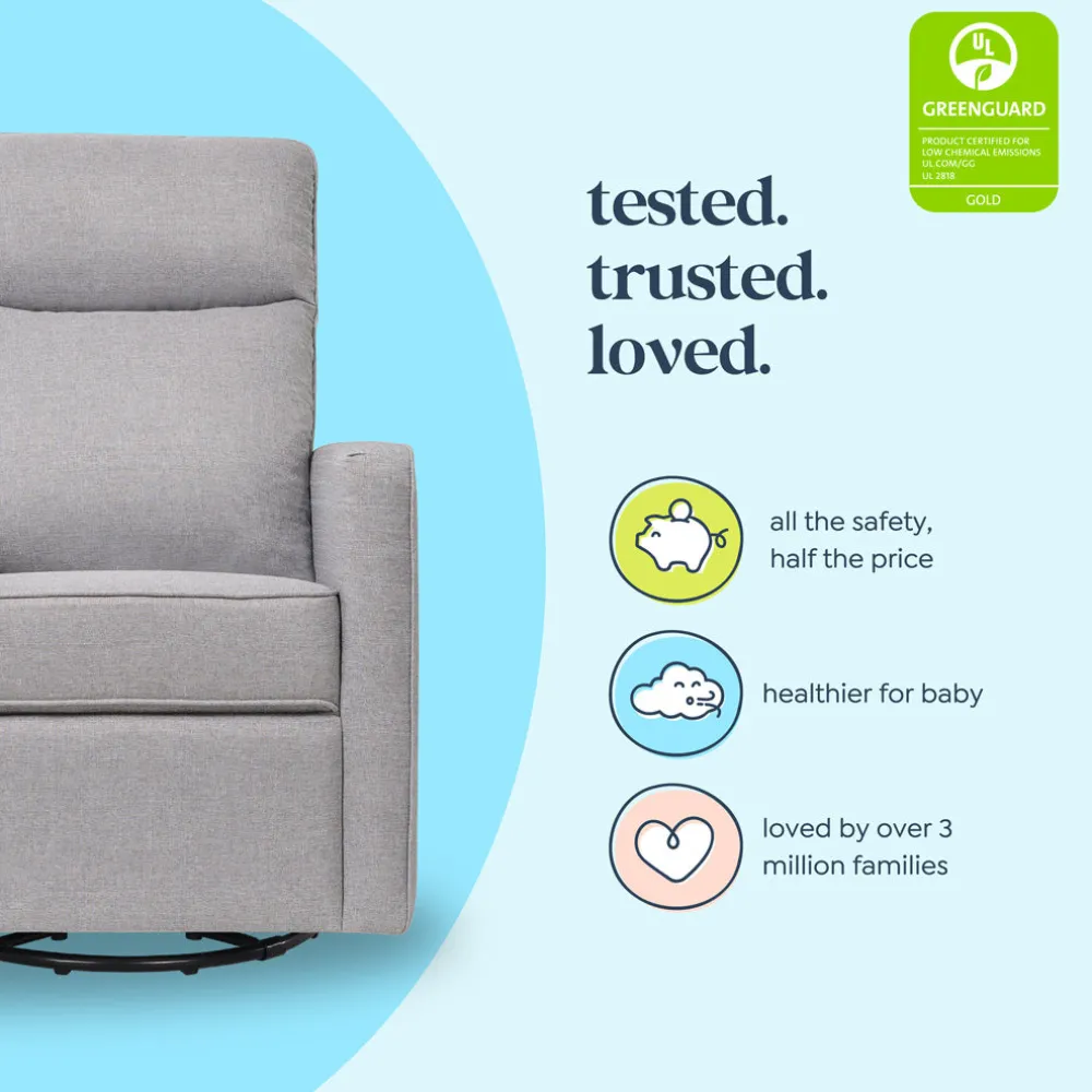 Gabby Pillowback Swivel Glider