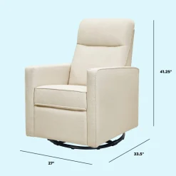Gabby Pillowback Swivel Glider