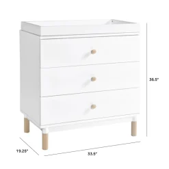 Gelato 3-Drawer Compact Changer Dresser with Removable Changing Tray (34