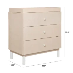Gelato 3-Drawer Compact Changer Dresser with Removable Changing Tray (34