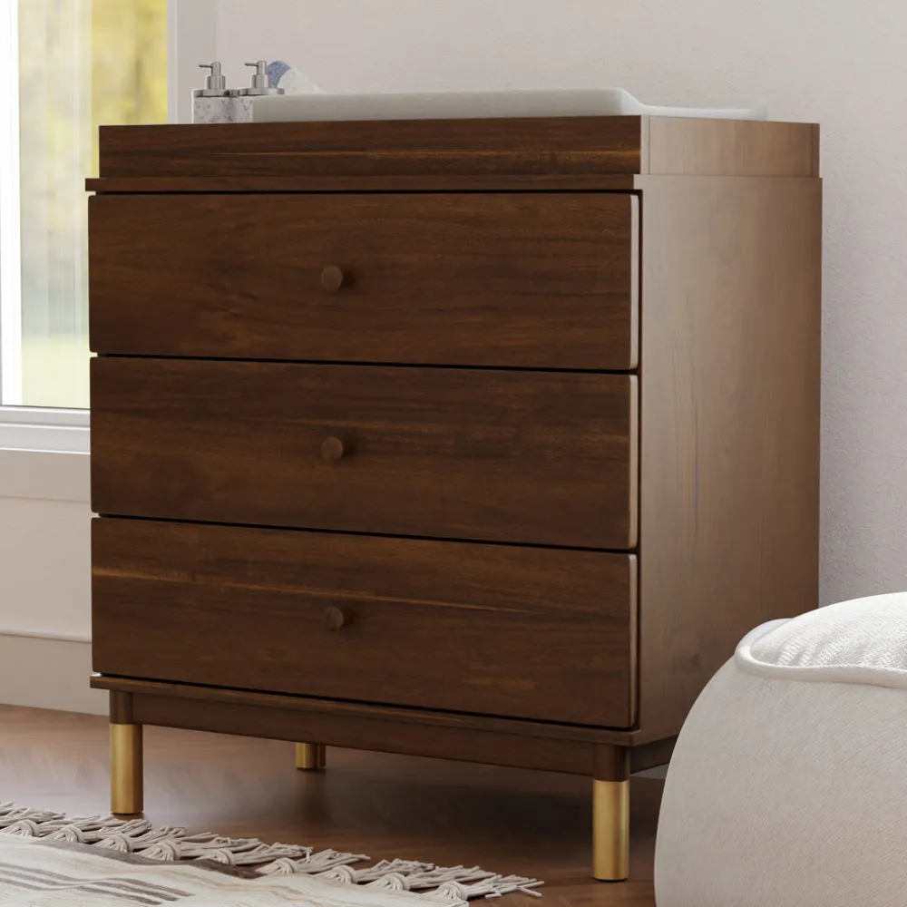 Gelato 3-Drawer Compact Changer Dresser with Removable Changing Tray (34")