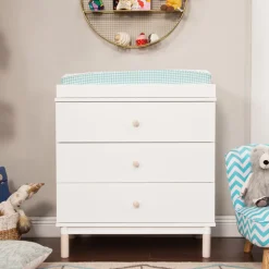 Gelato 3-Drawer Compact Changer Dresser with Removable Changing Tray (34