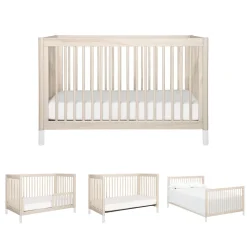 Gelato 4-in-1 Convertible Crib with Toddler Bed Conversion Kit