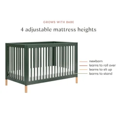 Gelato 4-in-1 Convertible Crib with Toddler Bed Conversion Kit