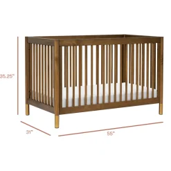 Gelato 4-in-1 Convertible Crib with Toddler Bed Conversion Kit
