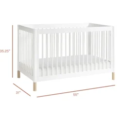 Gelato 4-in-1 Convertible Crib with Toddler Bed Conversion Kit