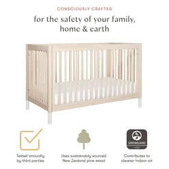 Gelato 4-in-1 Convertible Crib with Toddler Bed Conversion Kit