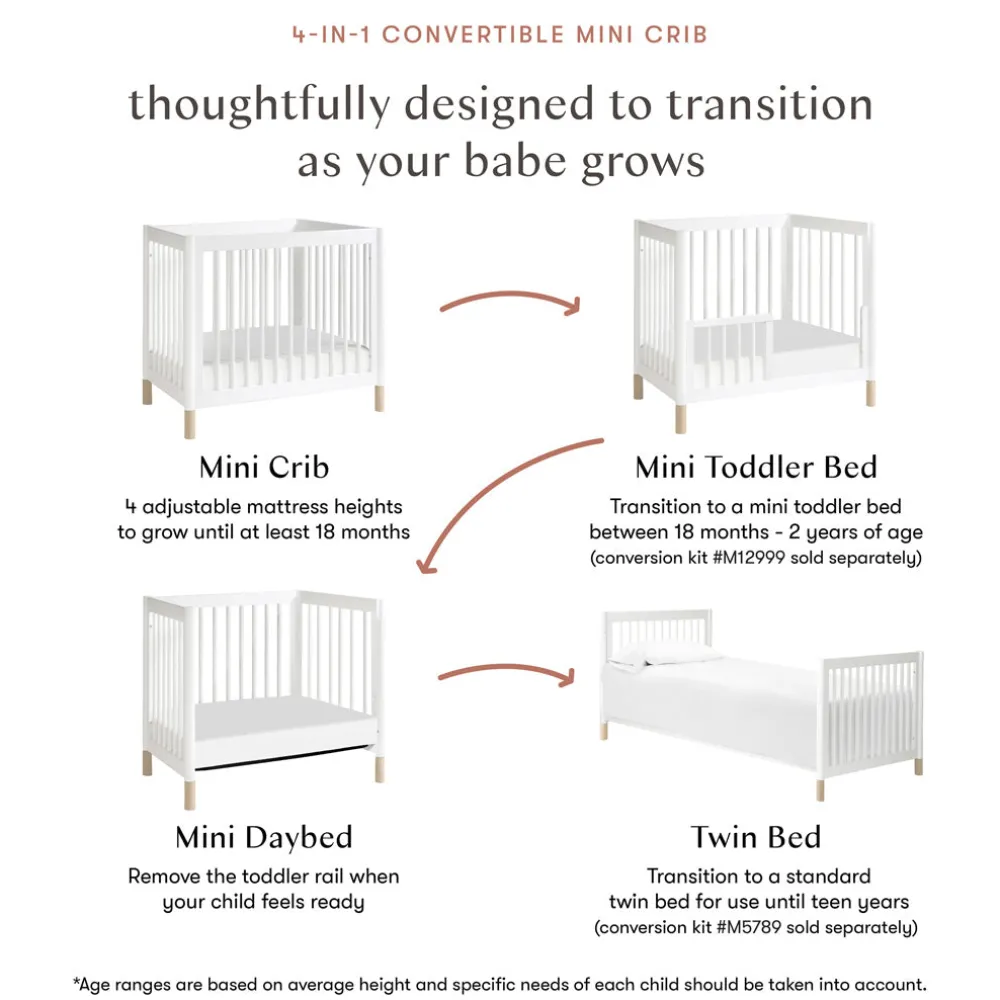 Gelato 4-in-1 Mini Crib