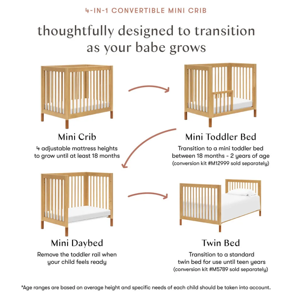 Gelato 4-in-1 Mini Crib