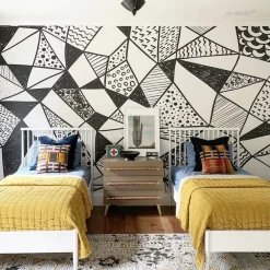 Geometric Shapes Mural