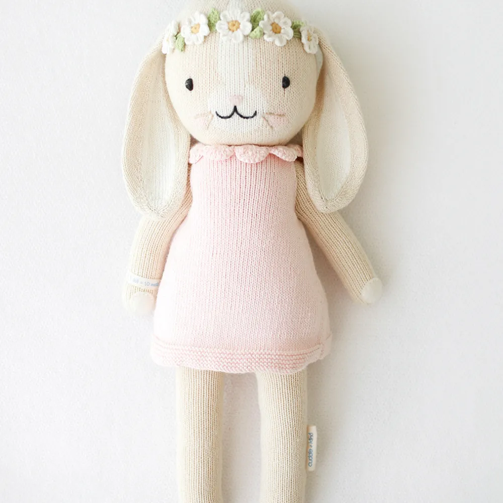 Hannah The Bunny Hand-Knit Doll Blush