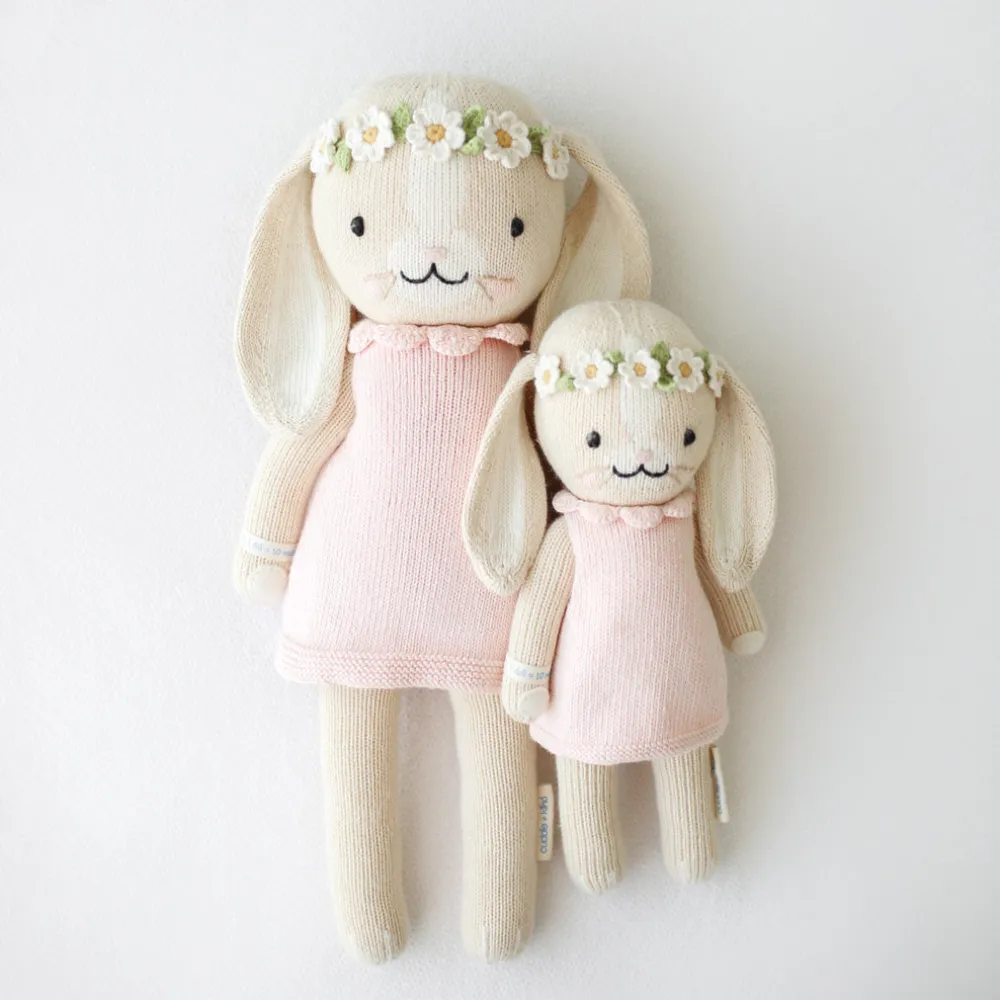 Hannah The Bunny Hand-Knit Doll Blush
