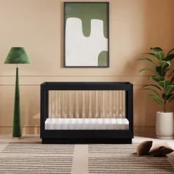 Harlow 3-in-1 Convertible Crib with Toddler Bed Conversion Kit