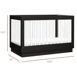 Harlow 3-in-1 Convertible Crib with Toddler Bed Conversion Kit