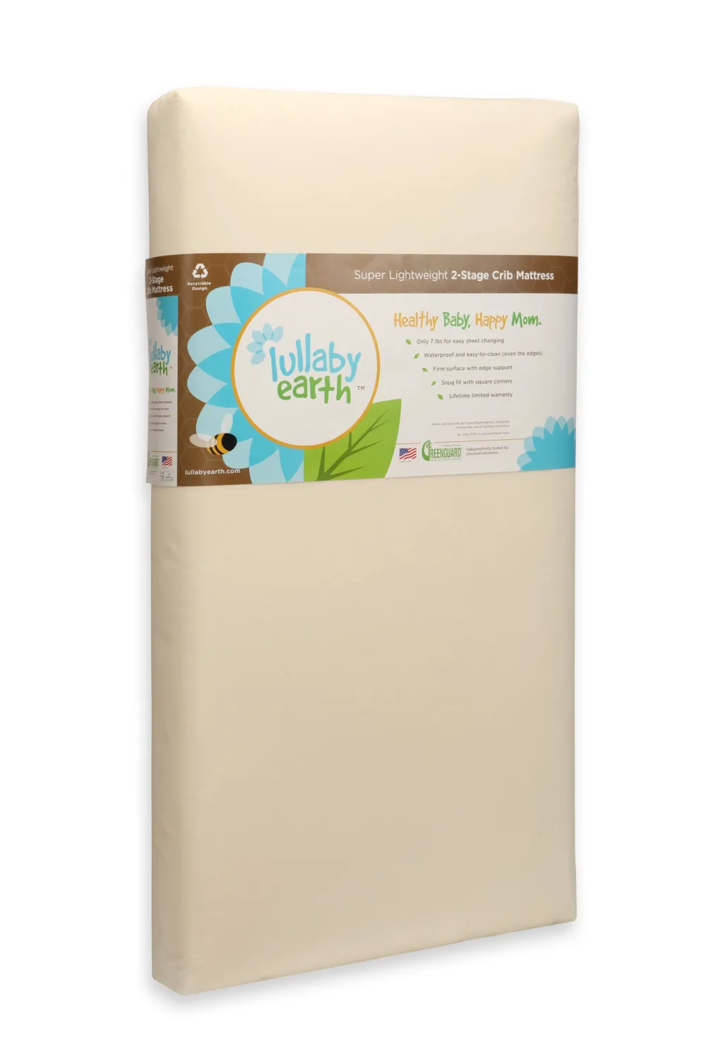 Healthy Support Crib Mattress 2 Stage in Beige