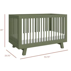 Hudson 3-in-1 Convertible Crib + Toddler Rail