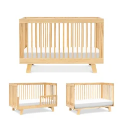 Hudson 3-in-1 Convertible Crib + Toddler Rail