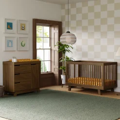 Hudson 3-in-1 Convertible Crib + Toddler Rail